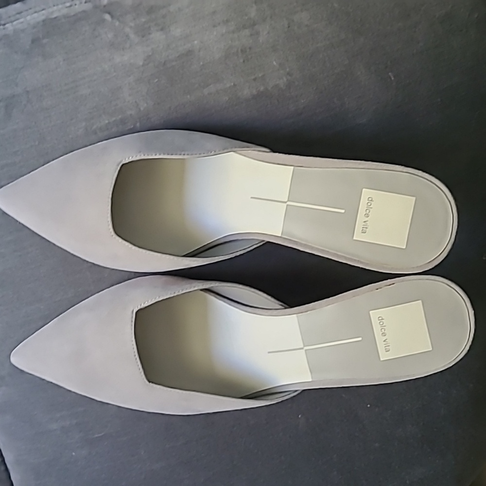 Dolce Vita Mules Rhyme Grey Suede Size 9.5 NIB - Picture 2 of 10